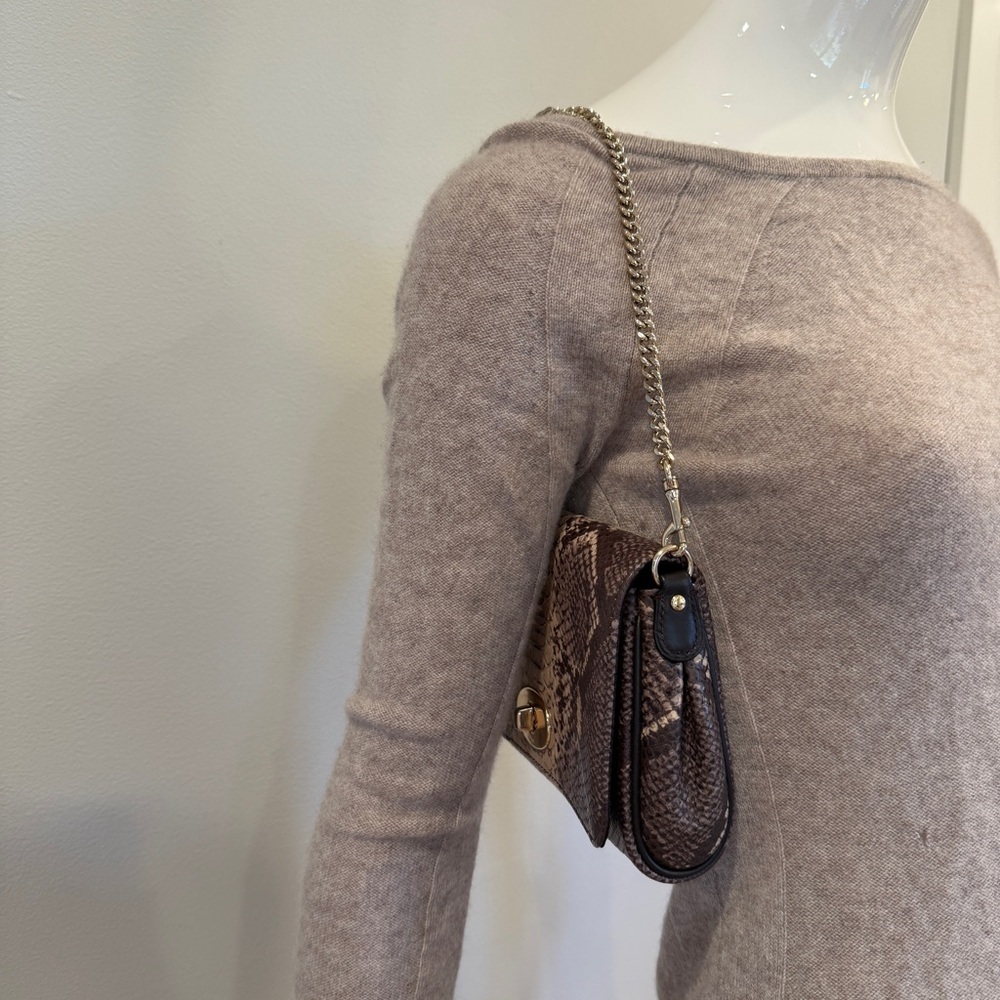 Coach Mini Ruby Python Embossed Crossbody Purse - image 2